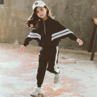 2021 autumn Kids Clothes Set Casual Sports Teenager Girls Tracksuits 2pcs Children Clothing Suits 8 10 12 year Cotton Clothes