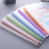 10Pcs 30 Holes Circles Ring Loose-leaf Paper Book Scrapbook Album Binder Spiral A4 Notebook Binding Clips 3.7*28.7CM Note Books Pads