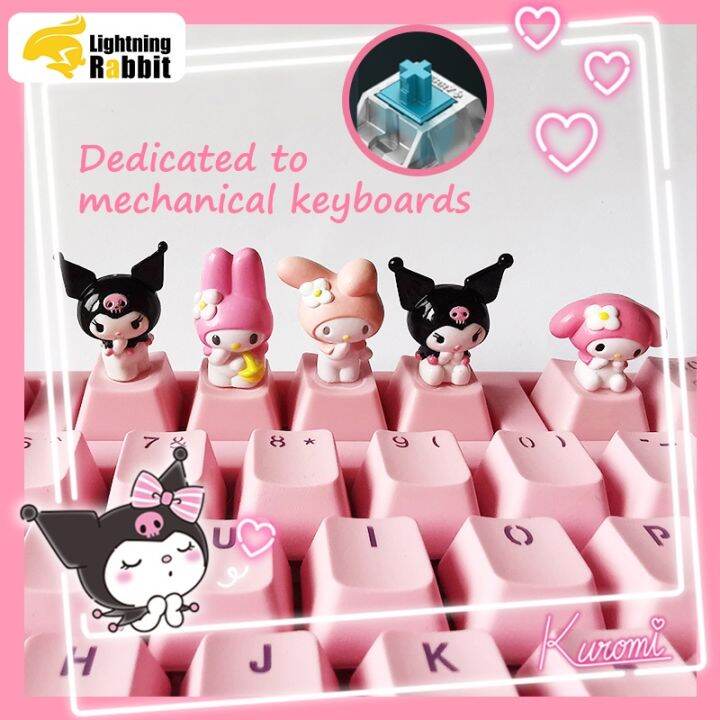 คีย์แคป-keycap-cinnamoroll-dog-ปุ่มกดคีย์บอร์ด-abs-ลายการ์ตูนแมว-kuromi-mymelody-r4-oem-น่ารัก-สร้างสรรค์-diy