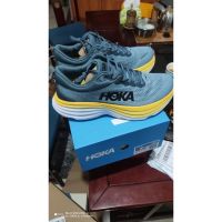 2023 legit 2022New HOKA ONE ONE Bondi8 Shock Absorption Cool grey Training shoes