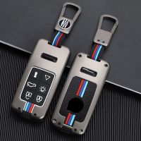 {Lili Car product} เคส Kunci Remote Mobil ทำจากซิงค์อัลลอยสำหรับวอลโว่ XC60 V60 S60 XC70 V40อุปกรณ์ตกแต่งรถยนต์ที่ใส่กุญแจพร้อมพวงกุญแจ