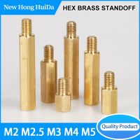 Hex Brass Male Female Standoff Board Stud Metric Hexagon Threaded Pillar PCB Motherboard Spacer Bolt Screw M2 M2.5 M3 M4 M5