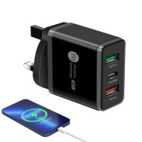 Charging Blocks Fast Charge 45W Quick Charge 3 PortCharger Type C USB QC3.0 Wall Charger Adapter Adaptive Charging Block