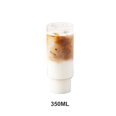 YMEEI Origami Style Glass Cup Transparent Tea Coffee Cup Ice Beer Heat-resistant Container Creative Milk Juice Mug
