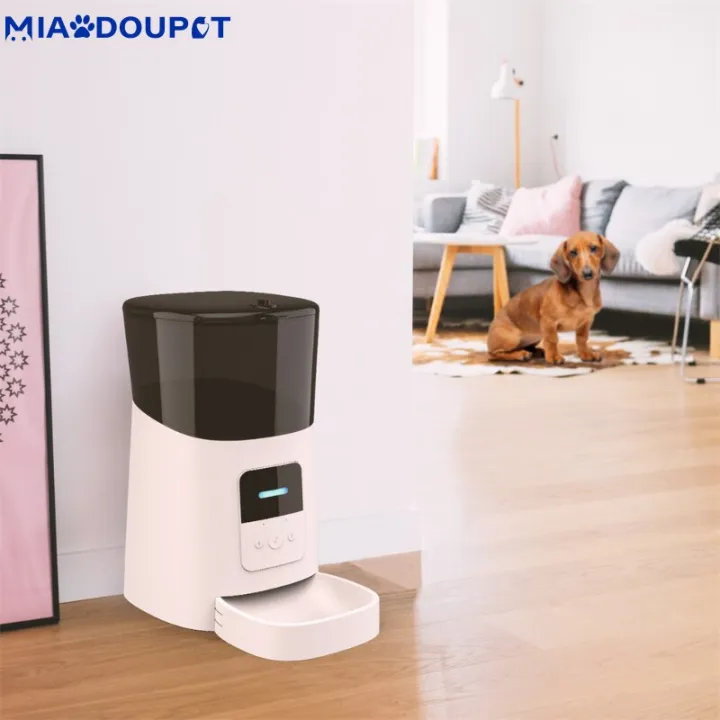 miaodoupet-สมาร์ทชามข้าวสุนัข6l-วิดีโอ-ปุ่มเครื่องให้อาหารสัตว์เลี้ยงอัตโนมัติอัจฉริยะมีไวไฟใช้แอปตั้งเวลาให้อาหารกล้องบันทึกเสียงสำหรับสุนัข