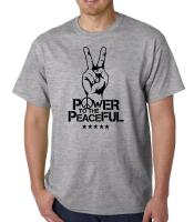 Tee Mens Power To The Peaceful Tshirt War Antiflag Franti Spearhead Politics Geek Quote Print T Shirts