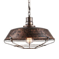 Retro Pendant Vintage Chandelier Ceiling Light Lamp Industrial Fixture Rust