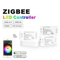 【⊕Good quality⊕】 yulibu74040703 Zigbee Zll Rgbct Rgbw Rgb Wwcw รีโมทควบคุม Dc12/24V ควบคุมด้วยแอปปรับสีและความสว่างได้สำหรับแถบไฟ Led