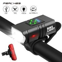 T6 Waterproof Bike Light MTB Bicycle Front Back Rear Taillight USB Rechargeable Cycling Safety Warning Light Cycling Light New