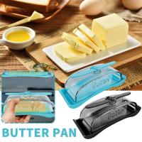 Decorative Butter Keeper Airtight Butter Box Butter Dispenser ABS Plastic Butter Dish Butter Holder With Lid