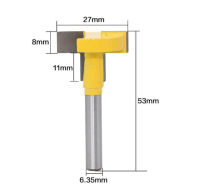 T-การกัดร่องเครื่องตัด T-Slot คุณภาพ1ชิ้น T-Slotting เราเตอร์บิต-1/4 "เครื่องตัดสิ่วก้านสำหรับงานไม้