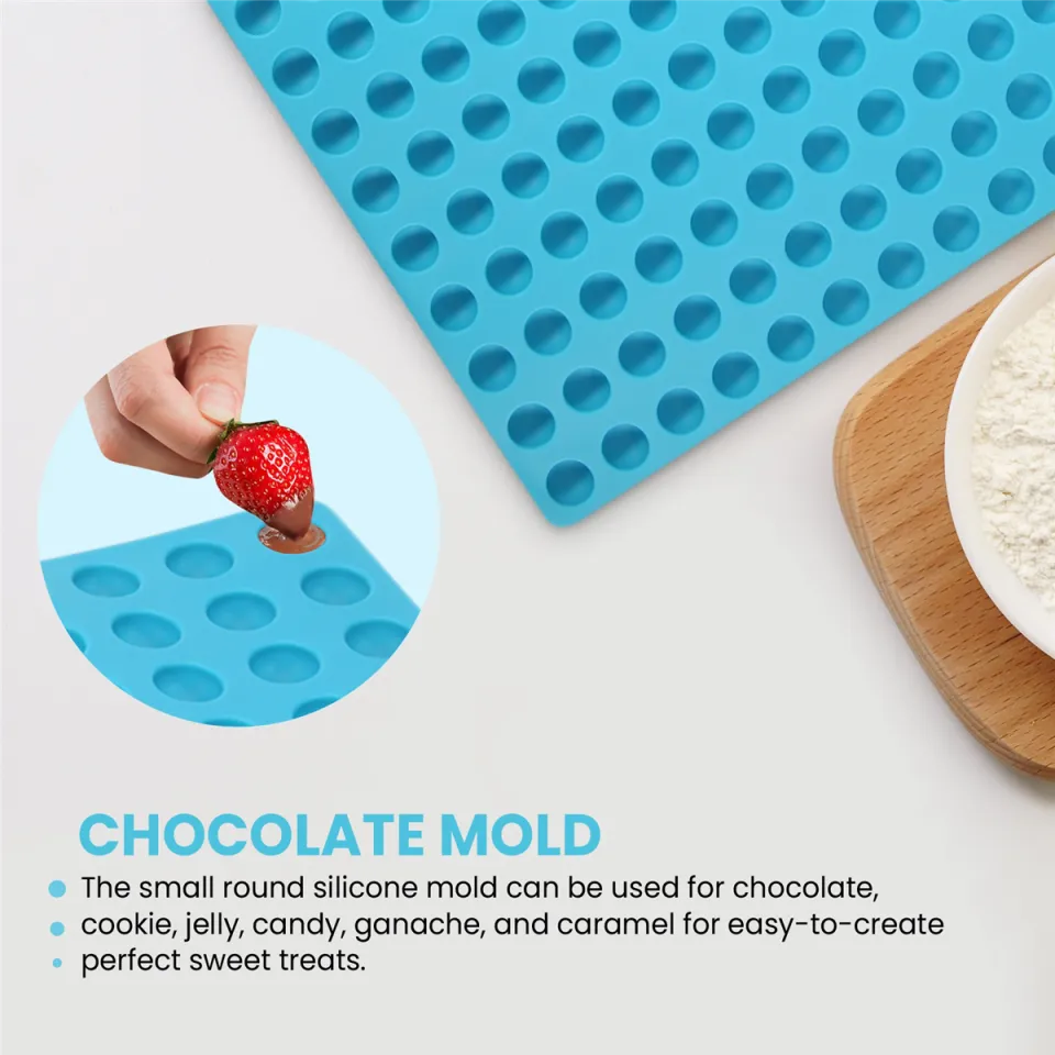 Mini Round Silicone Mold for Dog Treats, Semi Sphere Gummy Candy
