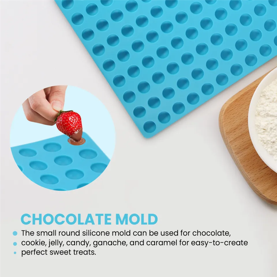 Silicone chocolate drop mold, Small Round Silicone Mold, Baking Mat, Semi  Sphere Gummy Sweet Candy Molds for Caramels Cookies Ganache Jelly Pet  Treats