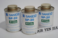 น้ำมันคอม  SANDEN SP20 SP-20 ขนาดบรรจุ250CC. สำหรับคอมประเภทลูกสูบ R134a ของแท้ (1 ขวด)