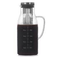 Cold Brew Coffee Maker,Iced Tea Pitcher Infuser with Lid&amp;Scale,Dual Use Filter Coffee Pot ,51Oz1.5L