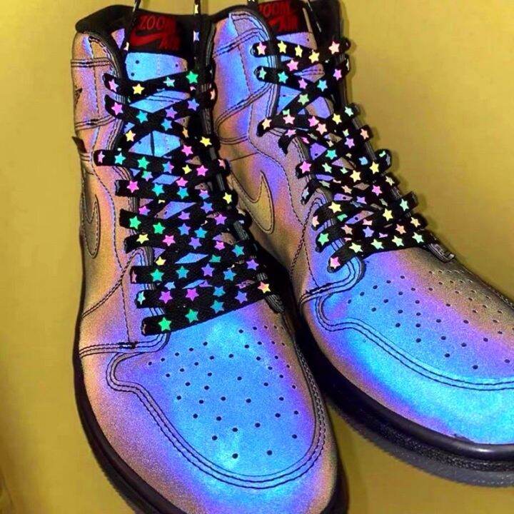 Star reflective Shoe Laces/sports shoelaces/Canvas shoelaces