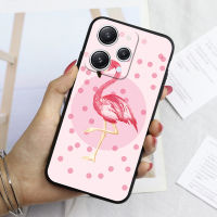 KOSLAM เคสโทรศัพท์กันกระแทกลายการ์ตูนฟลามิงโก้สำหรับ Xiaomi Redmi 12 12C A2 A1 Note 12 4G 5G 12 Pro 12 Pro + Note 11S 11 Pro 4G 5G Redmi 10 10C 9 9C 9i 9A ปลอกโทรศัพท์มือถือ TPU นิ่มดีไซน์ใหม่ Note 10 10S 10 Pro 9 Pro มีในสต็อก