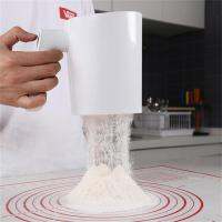 1 Liter Handheld Electric Flour Sieve Icing Sugar Powder Stainless Steel Flour Screen Cup Shaped Sifter Kitchen Pastry Cake Tool