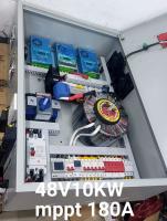 อินเวอร์เตอร์ งานหนัก ,Hybrid Inverter on-off grid Inverter ,10KW, MTTP 180 A ATS 100A ทดแทนค่าไฟฟ้า เดือนละ 5000 บาท ใช้ได้ทั้งที่ทีมีไฟฟ้าและไม่มีไฟฟ้าเข้าถึง