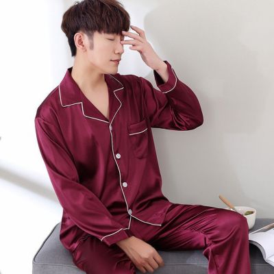 AIPEACE Pajama suit Satin Silk Pajamas Sets Couple Sleepwear Family Pijama Lover Night Suit Men Women Casual Home Clothing