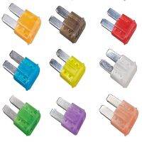 【YF】 10PCS 5A 7.5A 10A 15A 20A 25A 30A AMP Micro 2 Long Leg Fuse 9mmx15.5mm Mini M2 Foot Automobile Insert