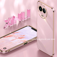 สไตล์ Ins เคสโทรศัพท์ Phone Case Realme 11x Realme11x 5G เคสโทรศัพท ใหม่แฟชั่นสีทึบเรียบง่ายเคสคู่ป้องกันเลนส์รวมทุกอย่างฝาครอบหลังนุ่ม Cover 2023