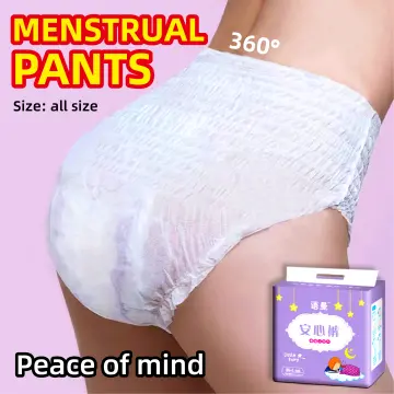 Okmommy Overnight Menstrual Panties M-L 5 Pads Disposable