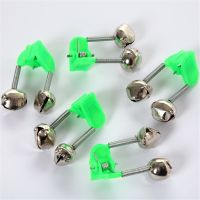 [MEESS] 5pcs/lot Qulaity Fishing Rod Stalk Bell Fishing Bite Alarms Rod Clamp Tip Clip Bells Ring Fishing Accessories Outdoor Tools