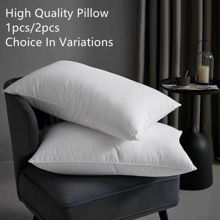 JashKevin 1PCS/2PCS Pillow（unan) 18X28 inch white hotel highquality