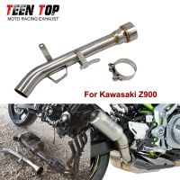 Decat Eliminator Down Exhaust Pipe For Kawasaki Z900 Z 900 2017 2018 2019 2020 2021 De-cat Mid Pipe Motorcycle Exhaust Muffler Haberdashery