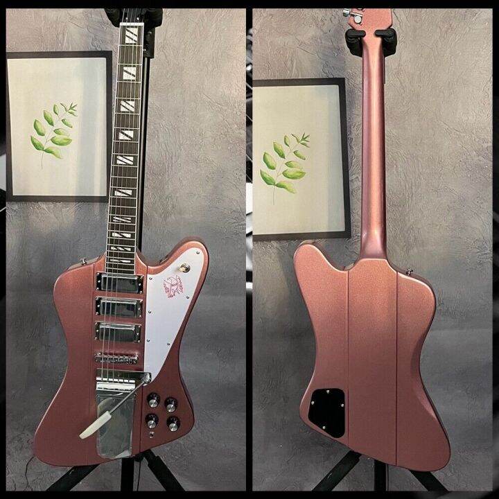 Custom Shop Gibson Firebird Finish Metallic Pink Electric Guitar Neck