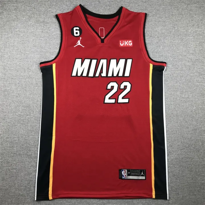 2023/24 Miami Heat BUTLER #22 Red NBA Jerseys 热压