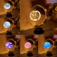 3D Moon LED Night Lights Fairy Lamp Art Kid LED Moon Night Lamp Baby Home Bedroom Decor Table Lamp Ornament Birthday Gifts