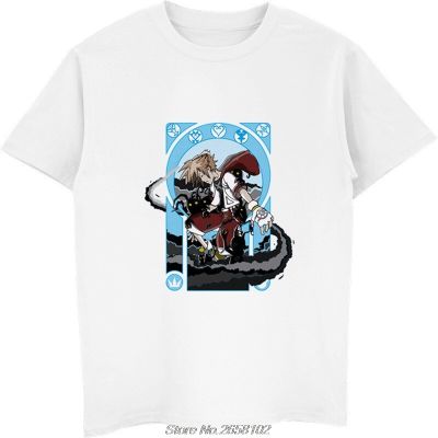 Kingdom Hearts Heartless T Shirt Men Summer Print T-Shirt Male With White Color Fashion Top Tees Harajuku Streetwear