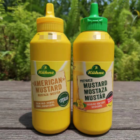 นำเข้าจากเยอรมัน Guanli ซอสมัสตาร์ดอเมริกัน/ซอสมัสตาร์ดเผ็ด Kuhne Mustard Sauce 255G