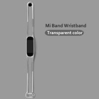 【COOL】 สายรัดโปร่งใสสำหรับ Mi Band 6 5 4อะไหล่สายนาฬิกาซิลิโคน Mi6 Mi5สร้อยข้อมือ Xiomi Mi Band 4 5 6 Correa