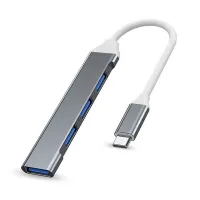 SZC ฮับ3.0 Usb 4พอร์ตพกพาได้สำหรับจุดรวมยูเอสบีขนาดเล็กฮับยูเอสบีแบบพกพาบ้านและสำนักงานขยายการเชื่อมต่อคอมพิวเตอร์ของคุณด้วยพอร์ตพิเศษบางเฉียบและการออกแบบขนาดเล็ก