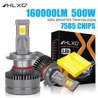 H4 LED CANbus 500W ไฟหน้า1LM 18PCS 7585ชิป H9 H8 H7 HB3 9005 9006 9012 HIR2 LED ไฟหน้ารถหมอกหลอดไฟ