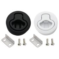 2" Marine Boat Tralier Truck Lock Flush Pull Latch Round Slam Hatch Lift Accessories