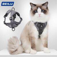 ต้นฉบับ Cat Traction Rope Anti-break Adjustable Vest Pet Breathable Harness Maine Coon Rope Home Tether Cat