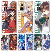 [ขายดี] เคสโทรศัพท์อนิเมะ KonoSuba Megumin สำหรับ Xiaomi Poco X3 NFC F3 M3 GT M4 Mi 11 Lite 5G Ultra 11T 11X 12 Pro 11i 12X ฝาครอบใสนุ่ม