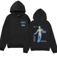 Skeleton Thermal Imaging Graphic Print Hoodie Men Fashion Hip Hop Sweatshirt Oversized Streetwear Unisex Pullover Hoodies Size XS-4XL