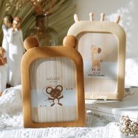 Creative Cartoon Cute Bear 7 Inch Plastic Photo Frame Home Bedroom Desktop Kindergarten Wall Hanging Decoration