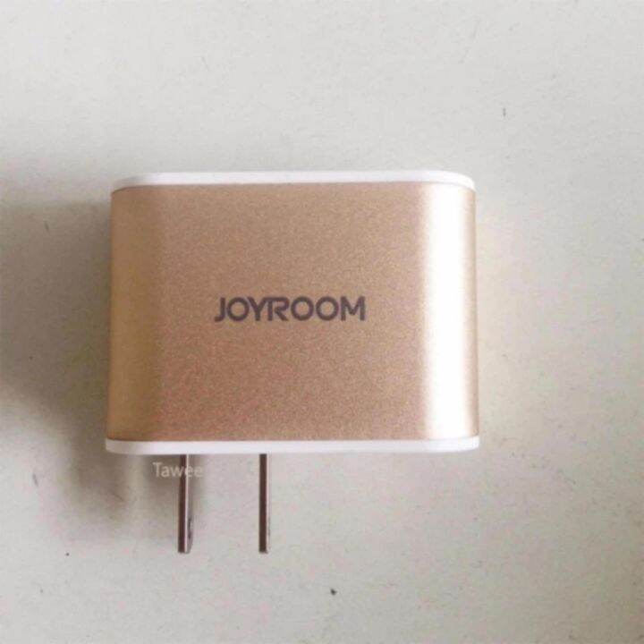 best-seller-joyroom-travel-charger-usb-4port-4-2a-outputอแดปเตอร์ชาร์ต-ยูเอส-บี4ช่อง-รุ่นl-m403-สีทอง-gold-ที่ชาร์จ-หูฟัง-เคส-airpodss-ลำโพง-wireless-bluetooth-คอมพิวเตอร์-โทรศัพท์-usb-ปลั๊ก-เมาท์-hdm