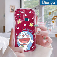 เคส Dienya สำหรับ VIVO Y12 Y15 Y17 Y3 Y12i Y3s Y27 4G เคสการ์ตูนโดราเอมอนน่ารักขอบเป็นคลื่นเนื้อครีมนุ่มเคสมือถือกันกระแทกแบบใสโปร่งใสลายกล้องถ่ายรูปสร้างสรรค์เคสฝาครอบป้องกันสีอ่อนโยน