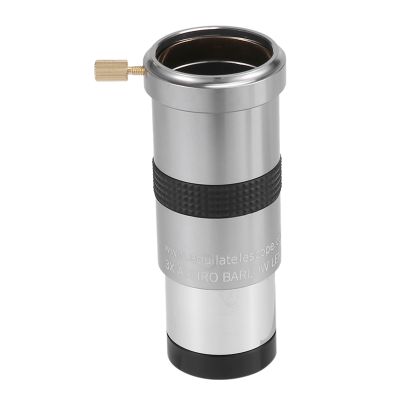 1.25 Inch Telescope Eyepiece 3X Barlow Lens Fully Metal Body M42 x 0.75mm for Astronomical Telescope