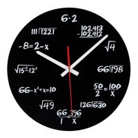 [Free ship] Spanish acrylic creative simple clock mathematical formula wall living room