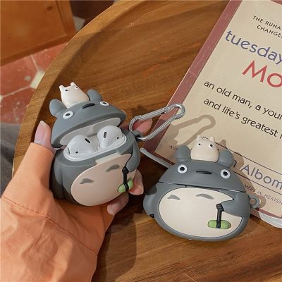 Japan Cartoon Anime My Neighbor Totoro 3D Silicone Earphone Case For Airpods 1 2 Pro Wireless Charging Box For Airpods 3 Cove