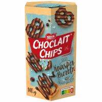 Nestle Choclait Chips 115 g. Knusperbrezeln ครันชี่กรุบกรอบเคลือบช๊อคโกแลต สินค้าจากเยอรมัน