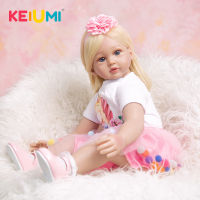 KEIUMI 60 CM Reborn Baby Toddler Doll Toys For Girl Realistic Real Touch Newborn Boneca Dolls Kids Playmate Birthday Gift